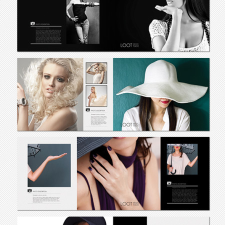 3x artistic photobook templates bundle  Preview Image 590x