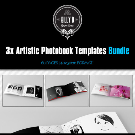 3x artistic photobook templates bundle  kfea