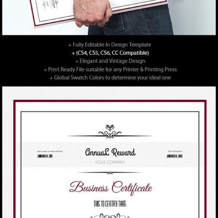A3 Certificate Template Preview Image 590x