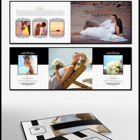 50 Pages  Wedding Photobook Template Preview Image 590x