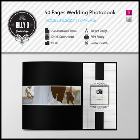 50 Pages Wedding Photobook Template kfea