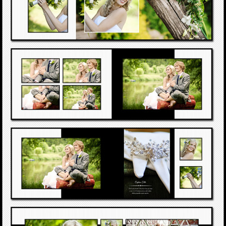 60 Pages  Wedding Photobook Template Preview Image 590x