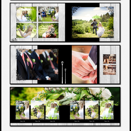 60 Pages Wedding PhotobookTemplate B Preview Image 590x