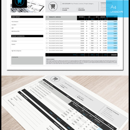 Business Invoice Template Preview Image 590x