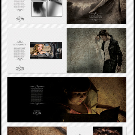 Gron - Artistic Photobook Template - Preview Image 590x