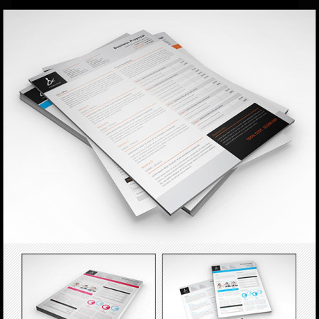 Proposal Resume Template Preview Image 590x
