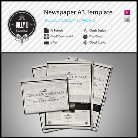 Newspaper A3 Template kfea