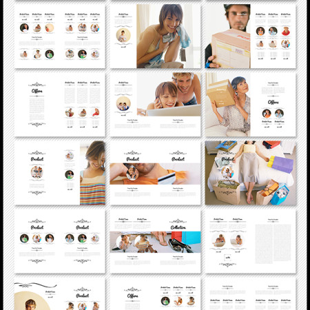 100 pages A4 Digital Product Catalogue Template Preview Image 590x
