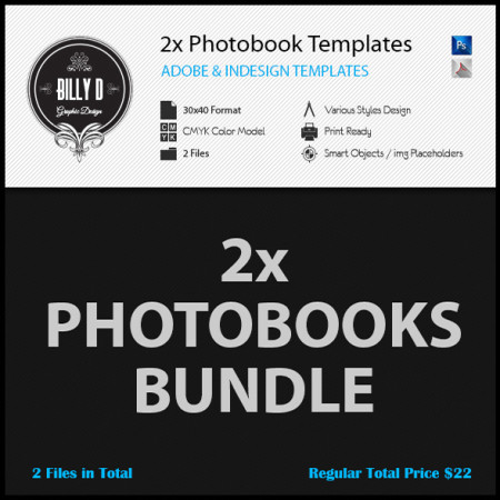 2x Photobook Templates Bundle kfea