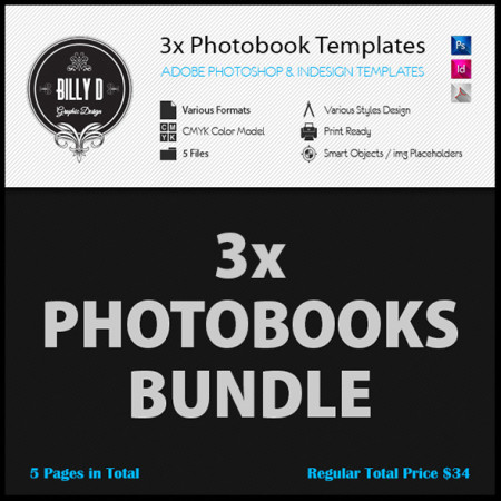 3x Photobook Templates Bundle kfea