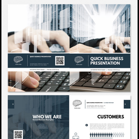 Business Presentation Digital Template Preview Image 590x
