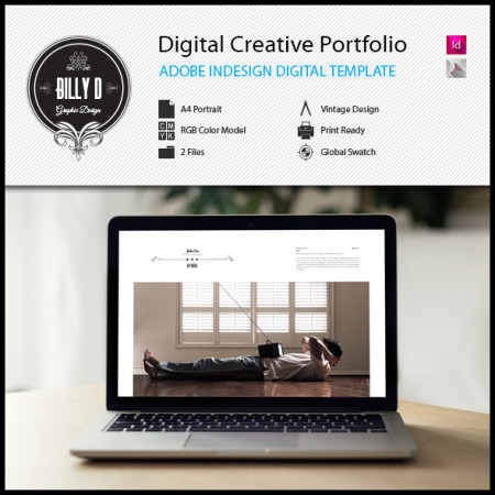 Digital Creative Portfolio Template  kfea