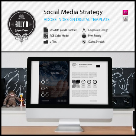 Social Media Strategy Digital Template kfea