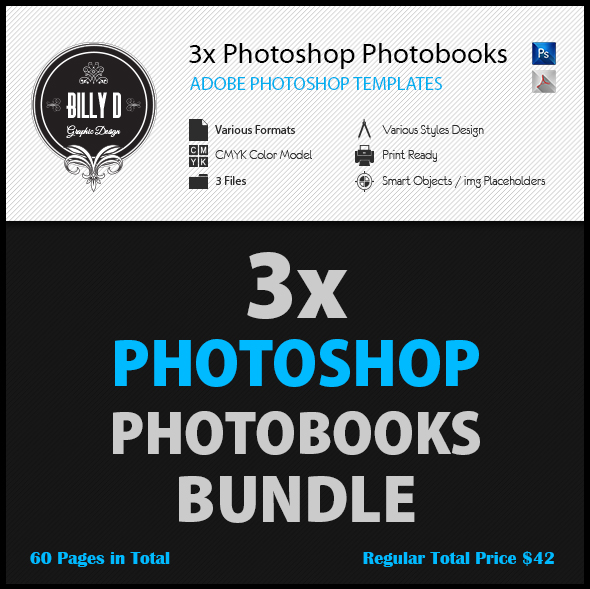 3x Photoshop Photobooks Bundle kfea