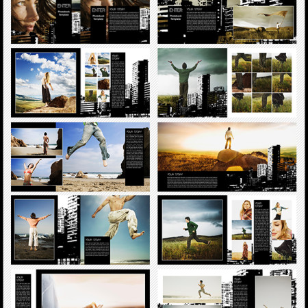 Enter - Digital Photobook Template Preview Image 590x