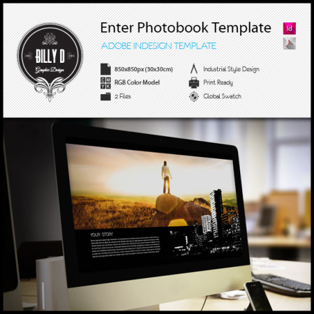 Enter - Digital Photobook Template kfea