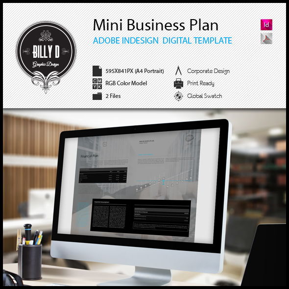 Mini Business Plan Digital Template kfea