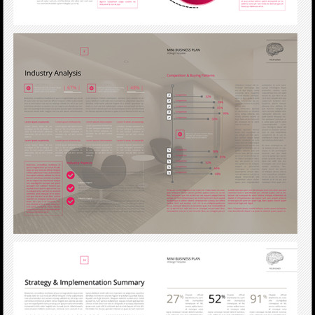 Mini Business Plan Template Preview Image 590x