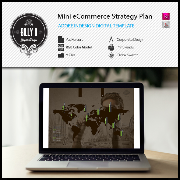 Mini e-Commerce Strategy Plan Digital Template Preview Image 590 kfea