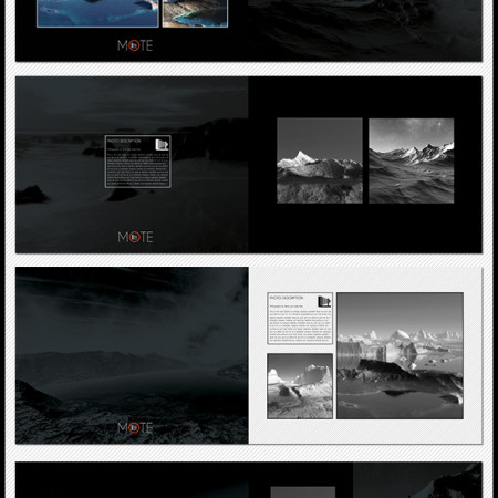 Mote - Photobook Photoshop Template - Preview Image 590x