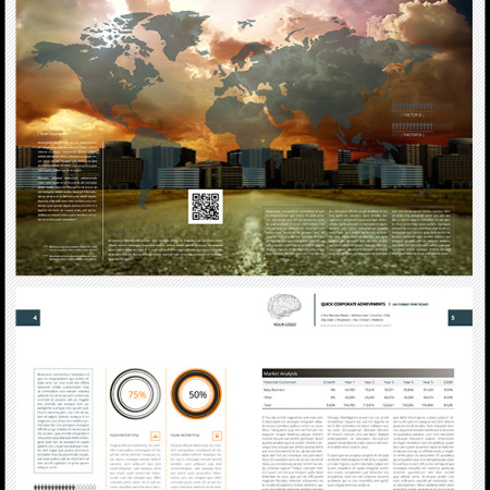 Quick Corporate Achievements Digital Template Preview Image 590x