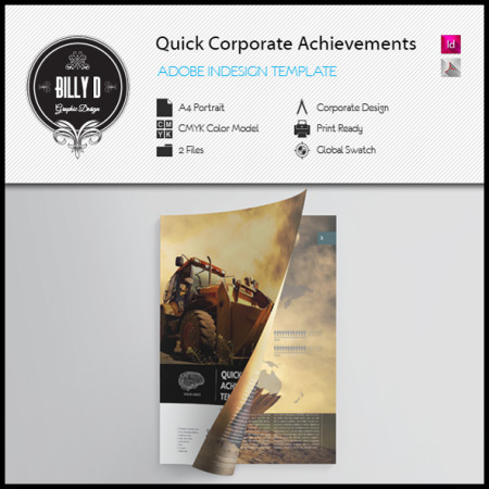 Quick Corporate Achievements Template Preview kfea