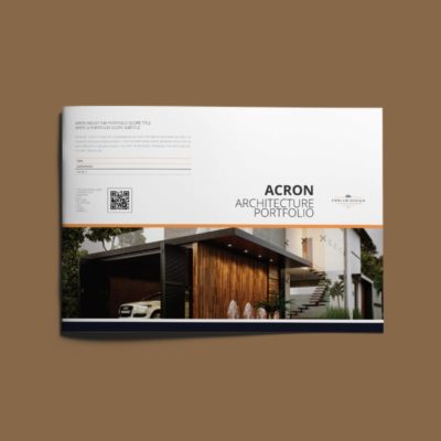 Acron Architecture Portfolio A4 Landscape