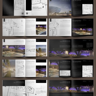 Architecture Portfolio US Letter Landscape Template - Layouts