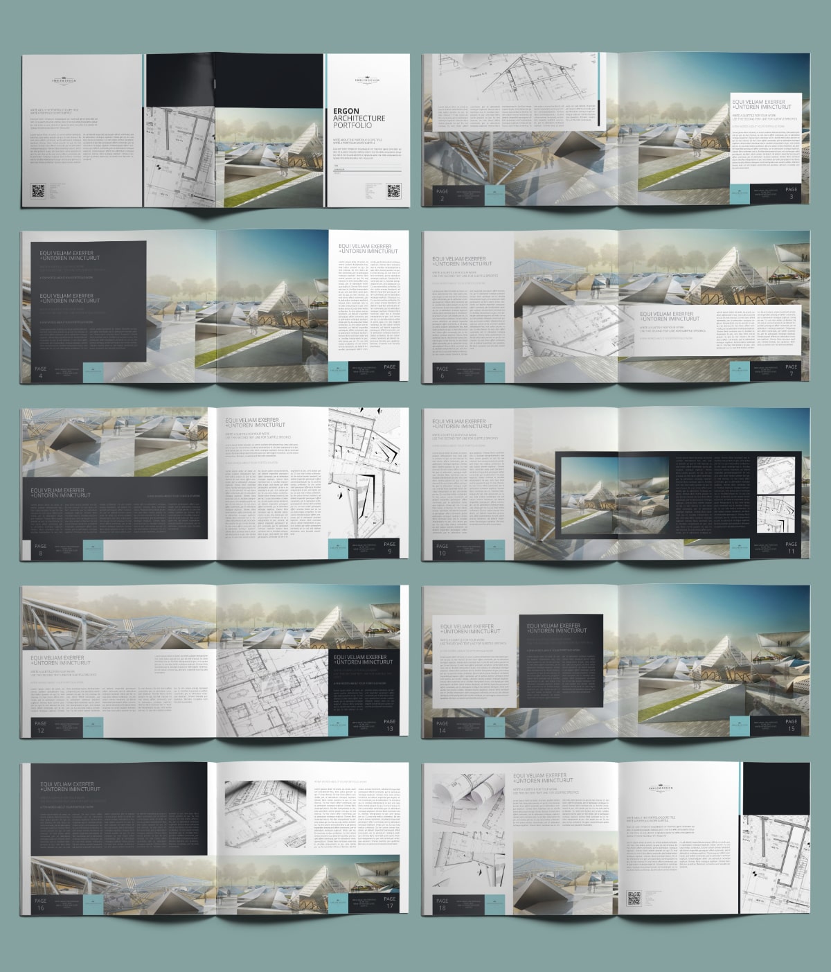 Ergon Architecture Portfolio US Letter Landscape - Layouts