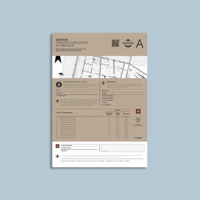 Karton Construction Quote A4 Template