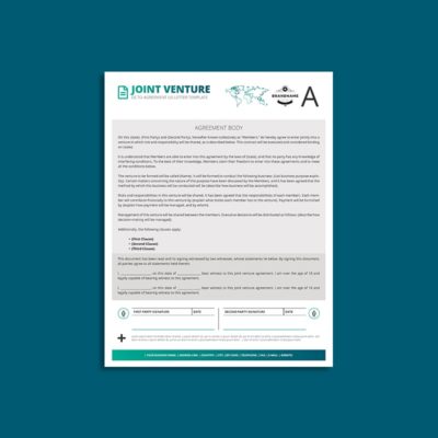 Octo Joint Venture Agreement US Letter Template